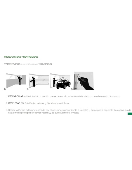 ROLLO PROTECTOR DE CABINAS CABINMASK 4 EN 1 (2,40X18 M)