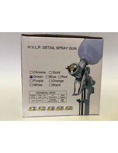 PISTOLA HVLP MINI 0.8mm PLATEADA (Retoques) 2