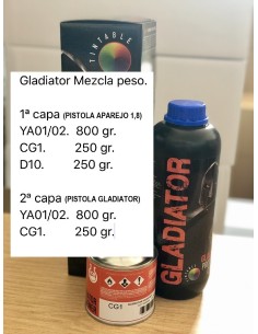 YA2 GLADIATOR COLOR A ELEGIR KIT A+B 1 L 2