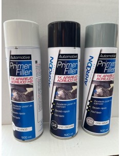 APAREJO IMPRIMACIÓN SPRAY ALTO ESPESOR AKROON - BLANCO - 500ML. 2