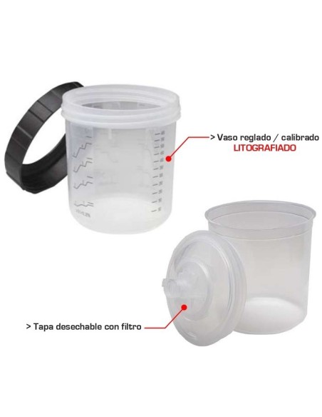 PPS - 600ML 400ML 800ML KIT VASOS DESECHABLES