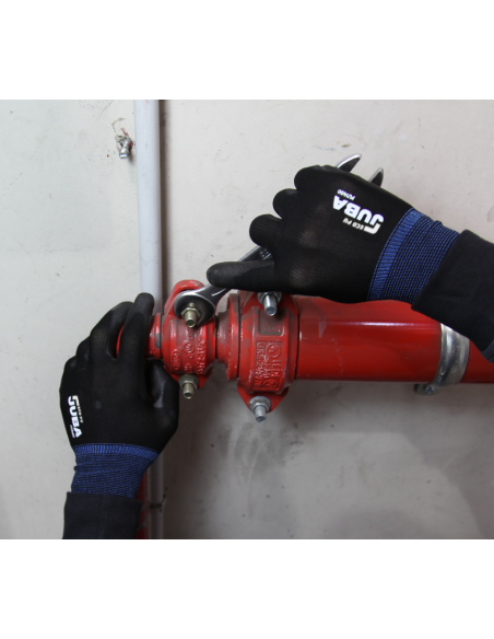 GUANTE SIN COSTURAS DE NAILON CON RECUBRIMIENTO DE POLIURETANO-  PU1400 ECO-PU- JUBA