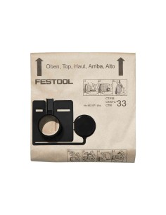 BOLSA FILTRANTE PARA ASPIRADOR FESTOOL FIS - CT 33 - 1und