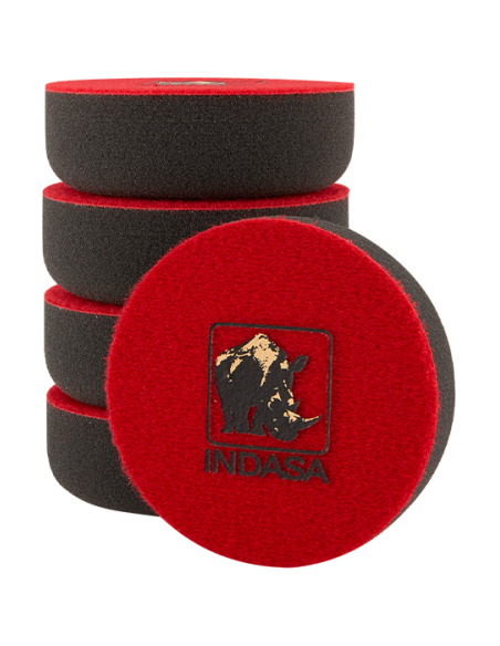 ESPONJA BOINA INDASA NEGRA BLANDA LISA PARA PULIR Ø80 VELCRO