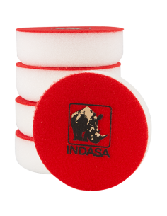 ESPONJA BOINA INDASA BLANCA DURA LISA PARA PULIR Ø80 VELCRO