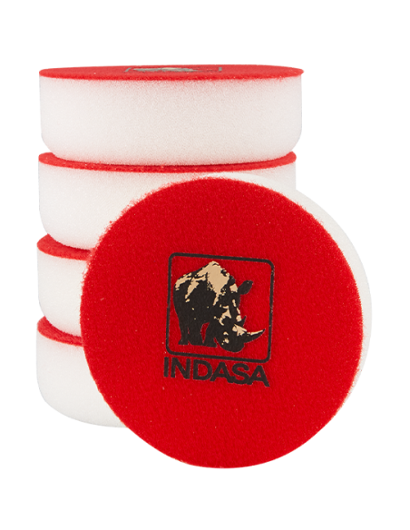 ESPONJA BOINA INDASA BLANCA DURA LISA PARA PULIR Ø80 VELCRO