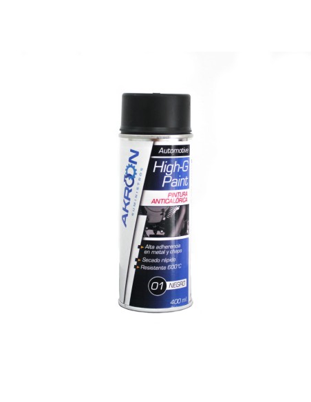 SPRAY PINTURA ANTICALORICA NEGRO 400ML .