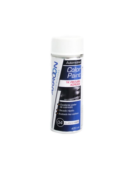 SPRAY PINTURA ACRILICA BLANCO MATE 400ML