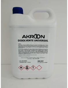 Disolvente  Universal U30 5 L. Plástico- AKROON