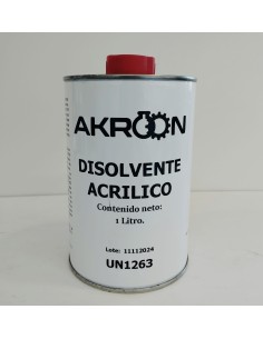 DISOLVENTE DILUYENTE ACRÍLICO 1 L. NORMAL