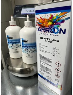 BARNIZ UHS 2K VOC. 420 5L. + Catalizador UHS 2,5 L.- AKROON 2