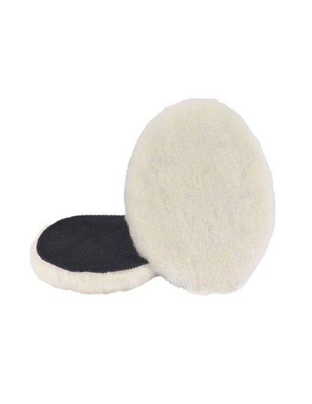 BOINA DE LANA PARA PULIR ORBITAL CON VELCRO 150MM- MENZERNA