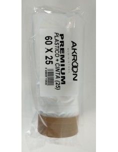 PLASTICO CON CINTA PREMIUM 25M - CINTA 25MM - AKROON 2