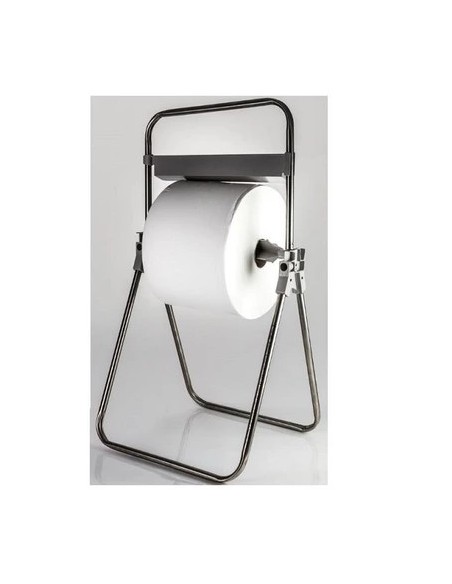 SOPORTE BOBINA PAPEL SUELO ACERO INOXIDABLE
