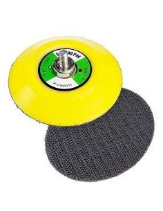 PLATO MINI Ø 75MM PARA DISCOS DE VELCRO ROSCA MACHO 6 mm