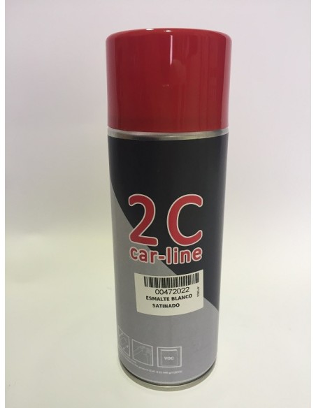 SPRAY 2C 1K ESMALTE BLANCO SATINADO 400 ml.