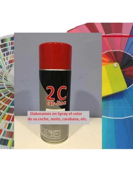PINTURA EN SPRAY BICAPA DISOLVENTE COLOR CONFECCIONADO