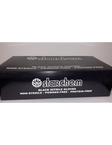 GUANTES  NITRILO NEGRO DESECHABLES TALLA L (caja 100 ud.)