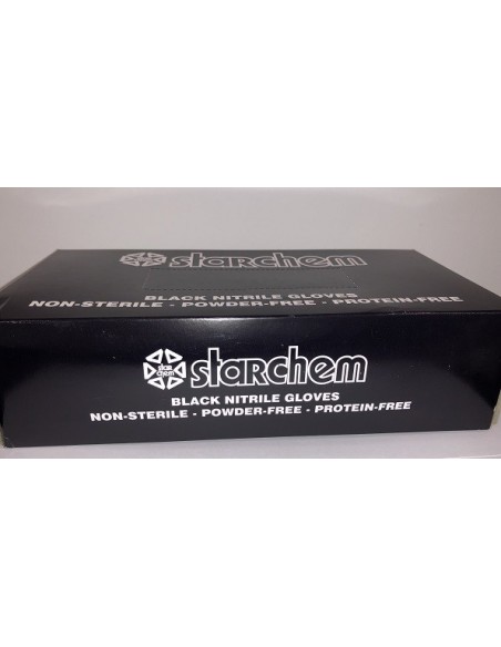 GUANTES  NITRILO NEGRO DESECHABLES TALLA L (caja 100 ud.)