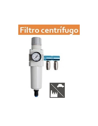 FILTRO AIRE MOD 1000 PURIFICADOR CENTRIFUGO Purga automática Filtración de partículas 5 micras 2 conexiones.
