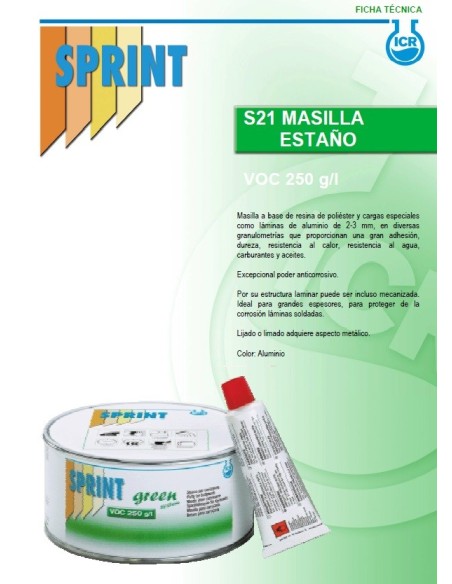 S21- MASILLA  ESTAÑO 750ML- SPRINT