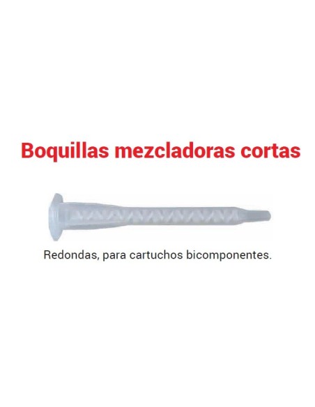 CANULAS MEZCLADORAS PARA CARTUCHOS 50ML (12U/BOLSA)
