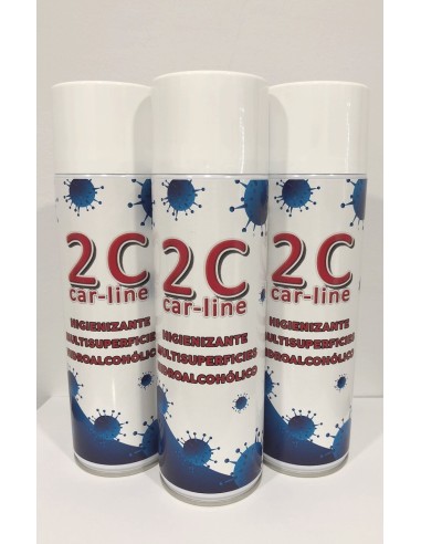 SPRAY 2C HIGIENIZANTE MULTISUPERFICIES HIDROALCOHOLICO 80% 500 ml.