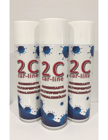 SPRAY 2C HIGIENIZANTE MULTISUPERFICIES HIDROALCOHOLICO 80% 500 ml.
